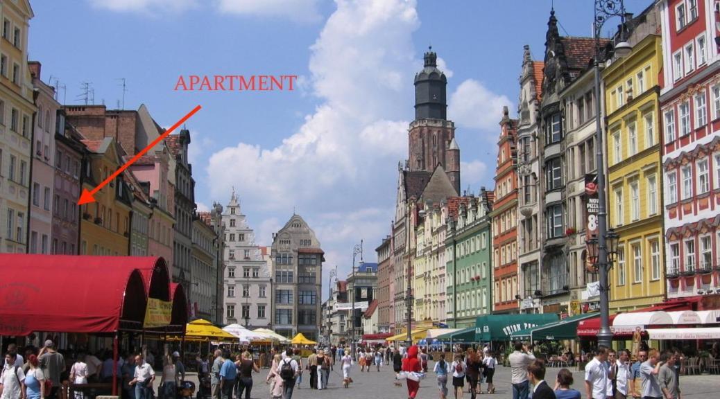 Ferienwohnung Apartament W Ratuszu Breslau Exterior foto